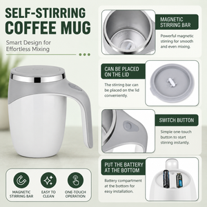 Automatic Self Stirring Coffee Mug (380ml)