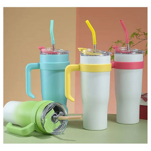 Premium Insulated Tumbler With Straw