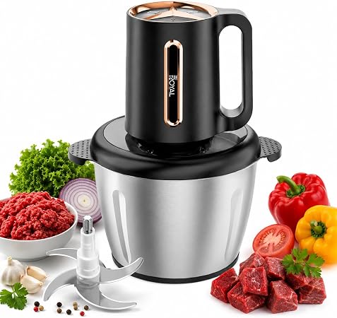 Silver Crest 3L Stainless Steel Food Chopper With Knife Set (Pack of 3)