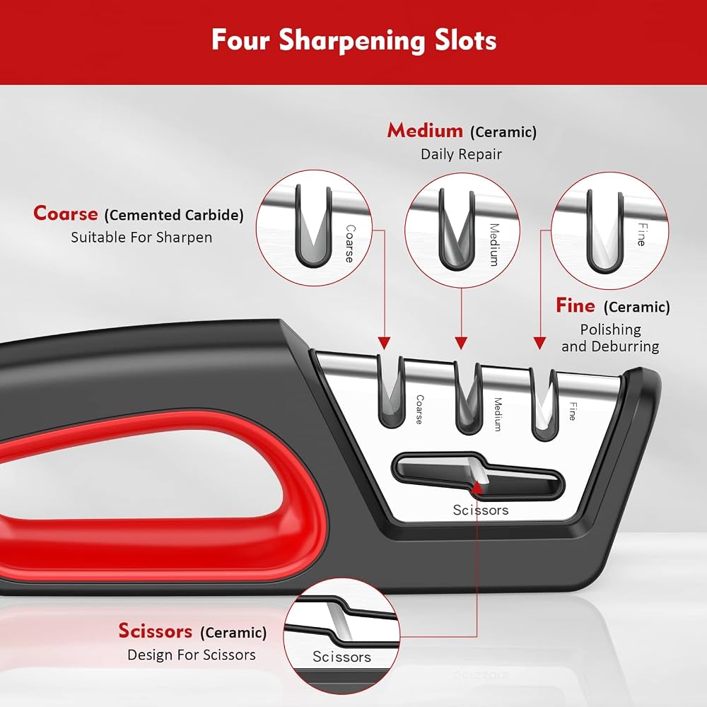 4-Stage Kitchen Knife Sharpener