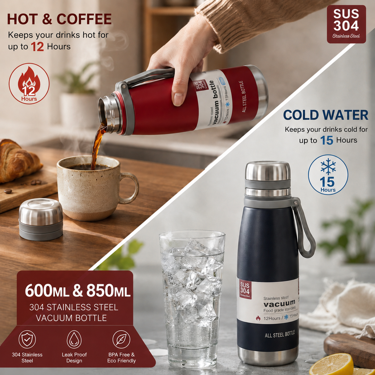 Stainless Steel Vacuum Flask Thermos