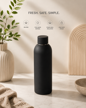 BLISSENTO Stainless Steel Water Bottle (500ML)