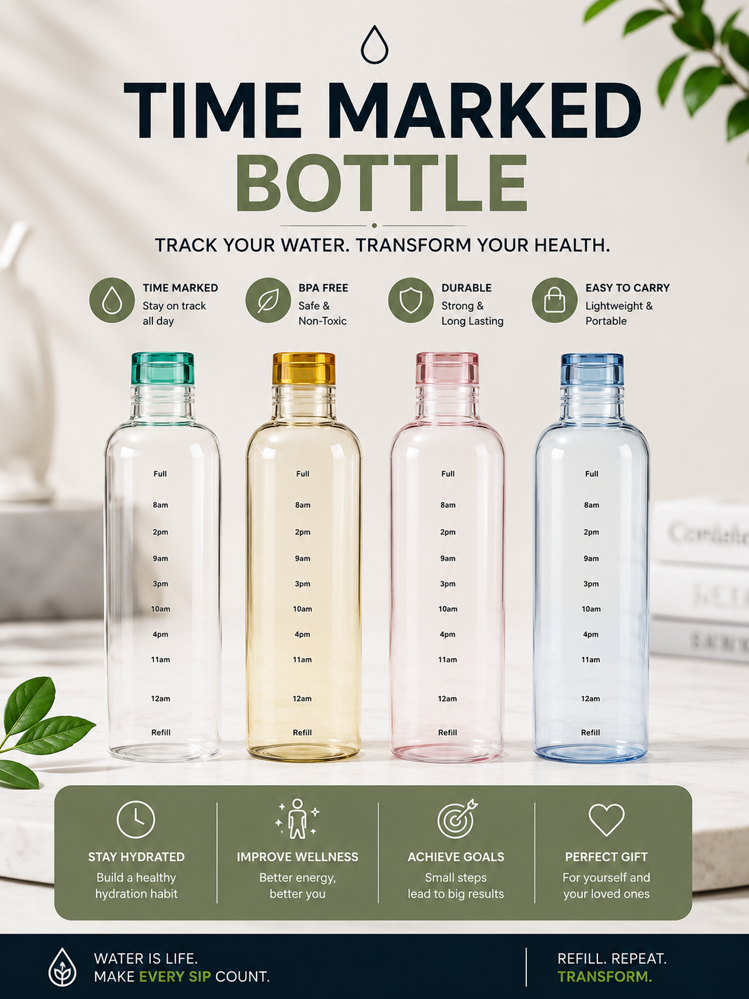 Time Marked Bottle