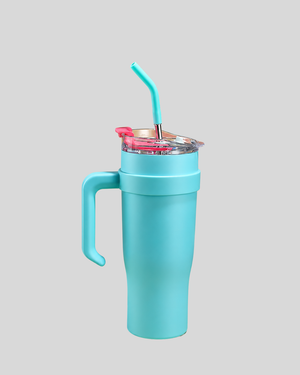 Premium Insulated Tumbler With Straw